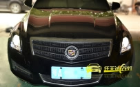 凯迪拉克ATS 大灯改装原厂Q5双光透镜、全新飞利浦D1S 4200K氙气灯泡、法雷奥安定器