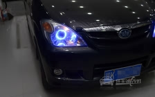 一汽森雅M80 车灯改装上海奥迪Q5双光透镜、全新岩崎D2H灯泡、澳兹姆安定器、天使眼