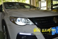 大众cc 改装宝马天使眼 LED日行灯