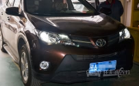 丰田RAV4 车灯改装全新德国海拉5双光透镜、飞利浦D1S氙气灯泡、小糸安定器