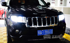 Jeep大切诺基改装车灯 飞利浦定制双光透镜WHV+ 5000K氙气灯套餐