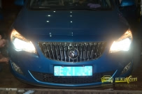 别克XT改奥迪Q5双光透镜,飞利浦D2S氙气灯泡,飞利浦解码安定器,XT改灯
