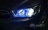 雪铁龙新世嘉 车灯改装原厂美标Q5双光透镜、全新飞利浦D1S灯泡、法雷奥安定器、恶魔眼
