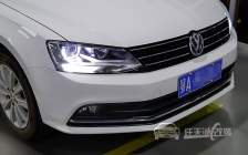 大众速腾车灯改装全新进口海拉5双光透镜、飞利浦XV 4800K 氙气灯泡、速腾专用套件