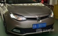 名爵MG6 车灯改装原厂小糸Q5双光透镜、全新飞利浦XV氙气灯泡、小糸安定器
