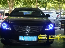 比亚迪G3  改装奥迪Q5原厂小糸双光透镜 宝马款白色天使眼