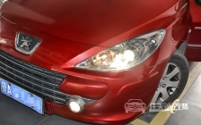 标致307 车灯改装欧标小糸Q5双光透镜、欧司朗D1S 4300K氙气灯泡、澳兹姆D1S安定器