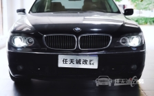 老款宝马7系改装升级欧司朗LEDCBI双光透镜更换面罩
