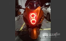 铃木摩托车 车灯改装国产海5双光透镜小糸Q5透镜、欧司朗氙气灯泡岩崎D2H灯泡、天使眼