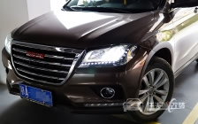 长城哈弗H2大灯改装 任天诚定制黄金版双光透镜、飞利浦XV D1S 4800K氙气车灯