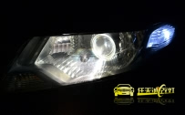 本田锋范 车灯改装Q5双光透镜、全新飞利浦D1S 4200K氙气灯泡、进口博世快启安定器