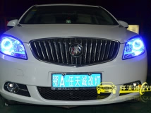 英朗GT 改装原厂Q5双光透镜、飞利浦D3S灯泡、奥迪原装华科安定器、蓝色天使眼