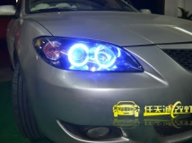 马自达3 改蓝色天使眼