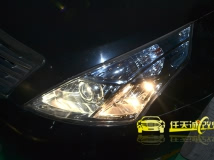 日产天籁 改装Q5双光透镜、飞利浦D3S灯泡、奥迪华科D3S安定器